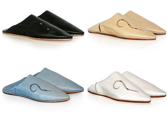 handmade leather slippers moroccan babouches multi