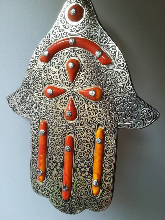 Beautiful key wall hand of fatima – hamsa handmade decor 2