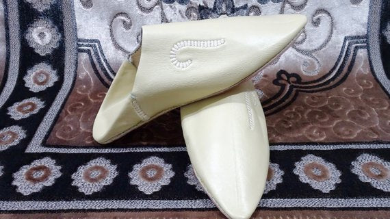 handmade leather slippers moroccan babouches multi2