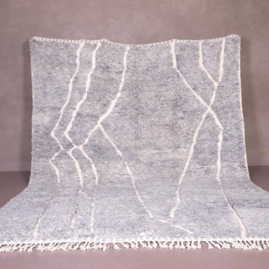 splendid moroccan gray handmade berber area rug with lovely and stylish design