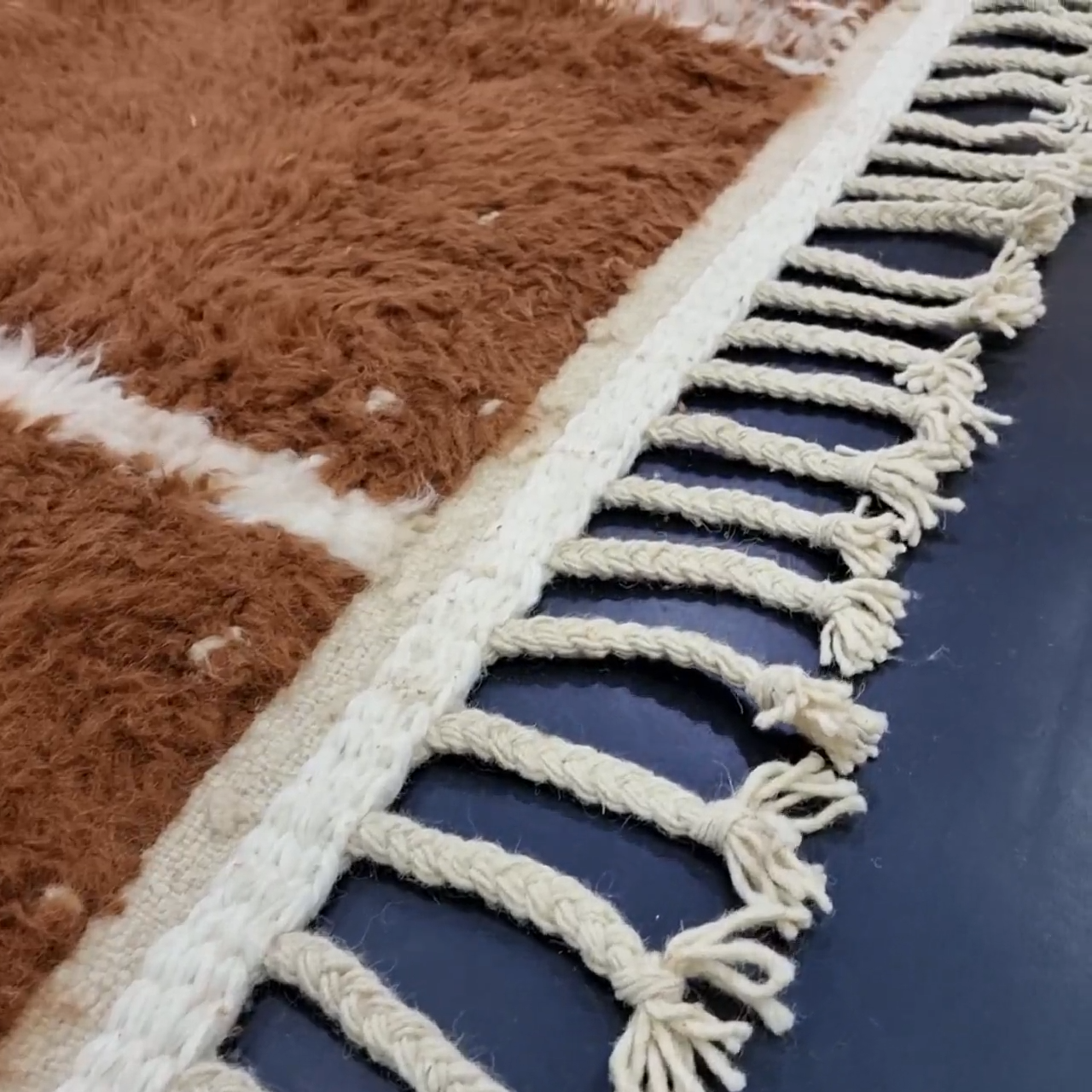 brown berber rug 100% handmade by our artisans