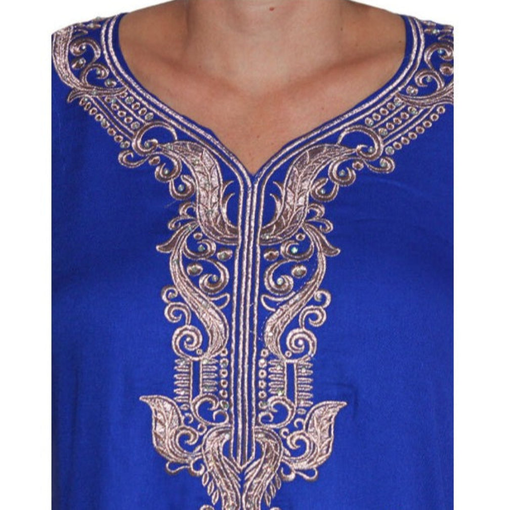 CAFTAN MAROCAIN FAIT MAIN TERZA 1 NOIR BRODÉ EN OR