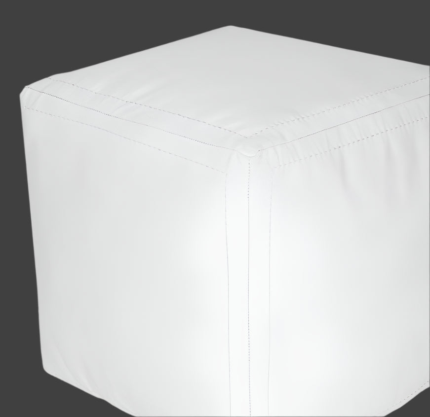 Pouf carré marocain en cuir fabriqué à la main en gros 18x18x18" / 45x45x45cm
