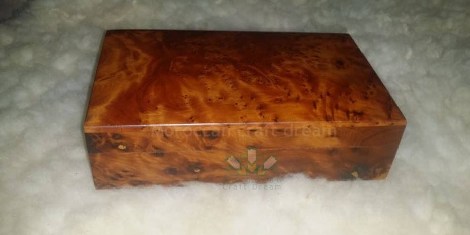 Handmade Thuya Wood Jewelry Box – Unique Box TW7SQ1