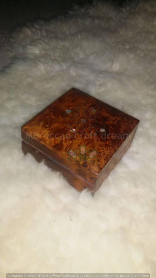 Morocco Box Thuja wood jewelry