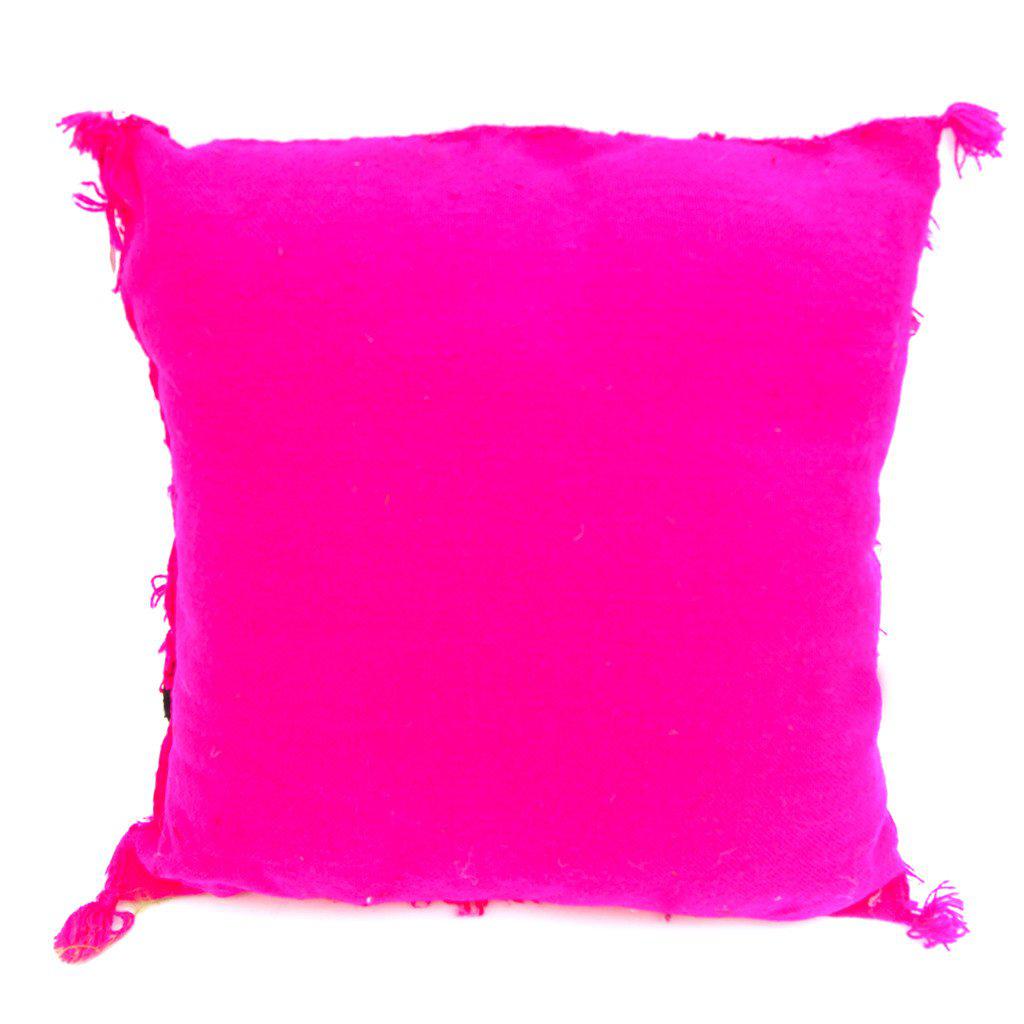 handmade moroccan pillow cushion bohemian pink 3