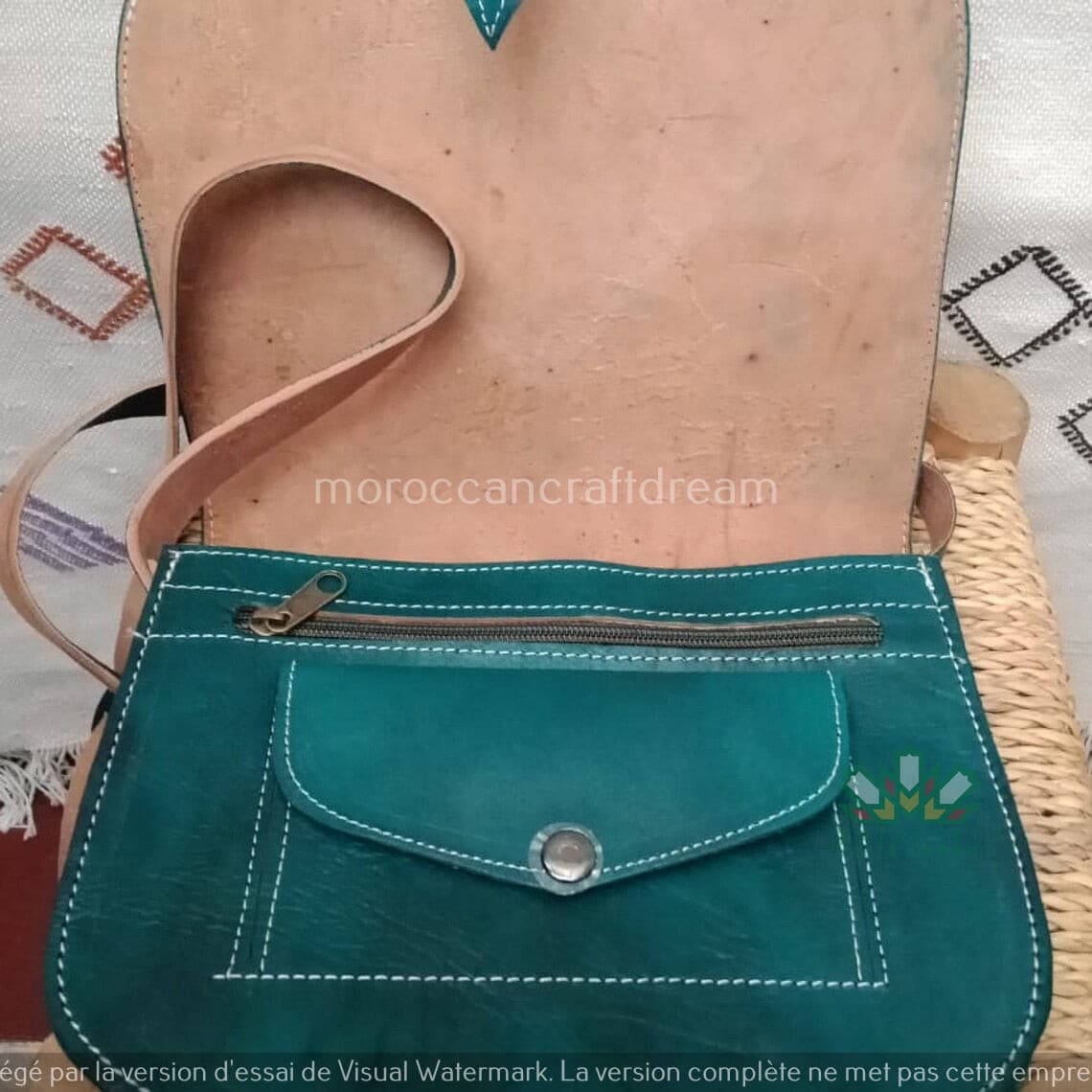 Sweerly Leather Bag  Teal SB1TE
