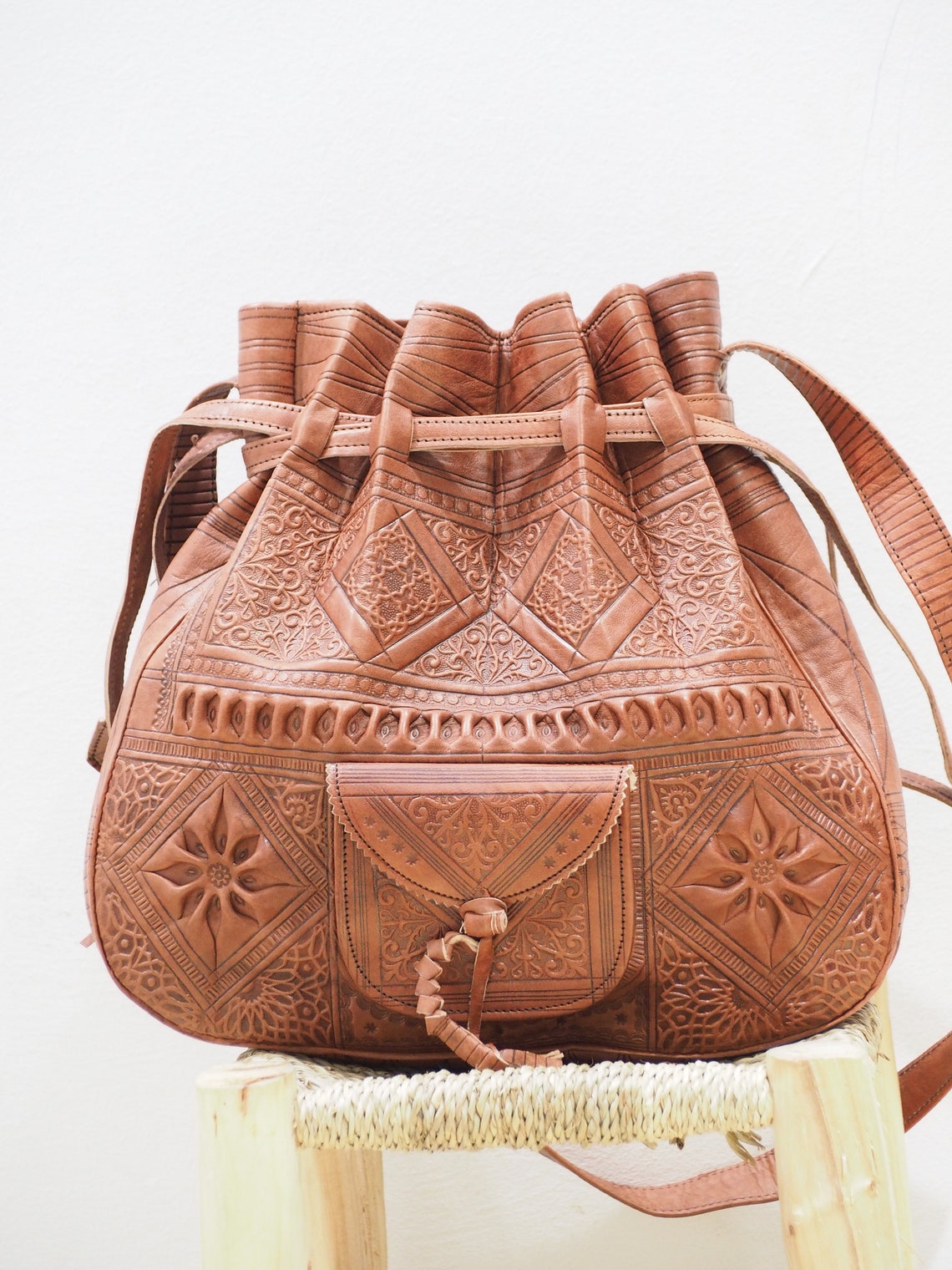 Luxury Women's Leather Bag purse Light Caramel LB1LC2