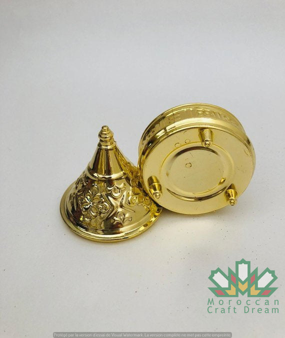 Small Gold moroccan decorative tagine – perfect party favors 5