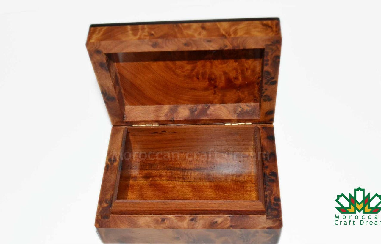 Handmade Thuya Wood Jewelry Box – Unique TW4SQ2