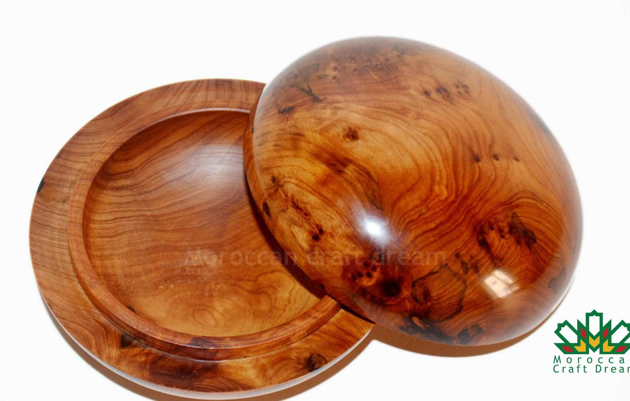 Handmade Thuya Wood Jewelry Box – Unique TW1RN2