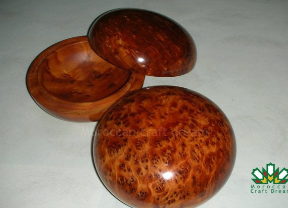 Handmade Thuya Wood Jewelry Box – Unique TW1RN