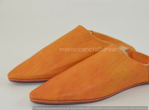 handmade leather slippers moroccan babouches marrakech mustard