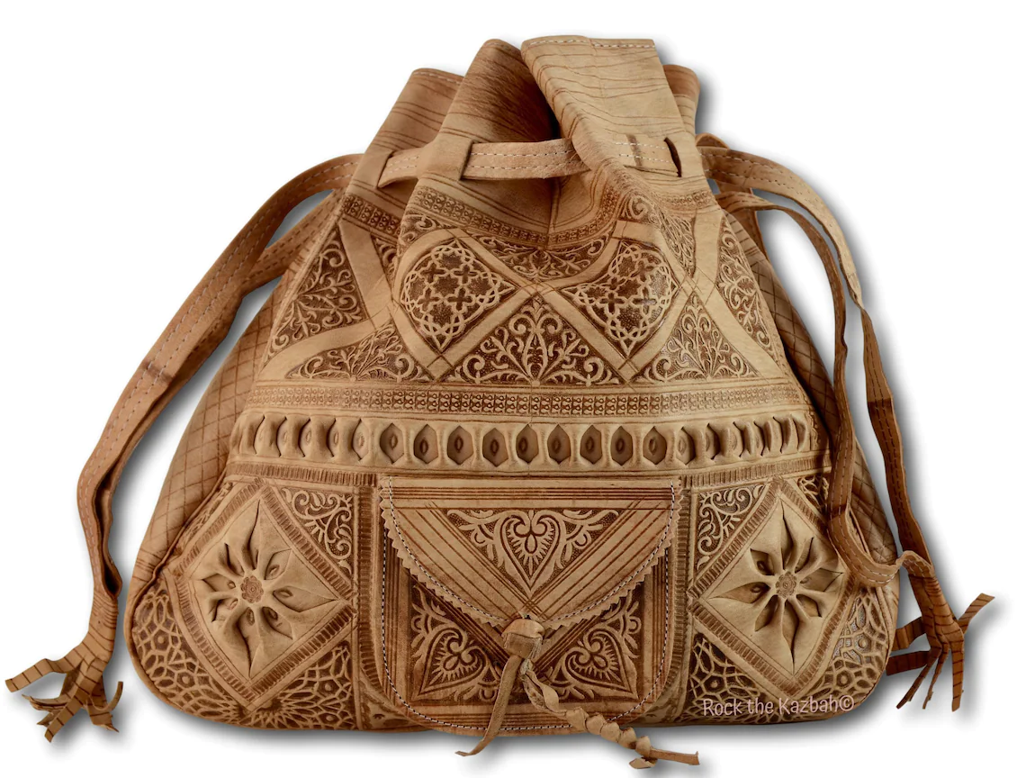 Luxury Women's Leather Bag purse Light Caramel LB1LC