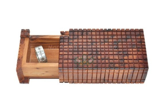 Handmade Thuya Wood Jewelry Box – Unique TW8SQ1