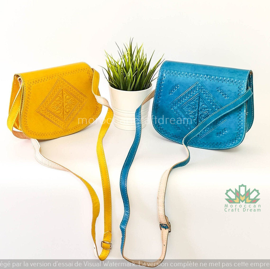 Sac en cuir Sweerly moutarde SB1MU – Boho bandoulière, sac à main