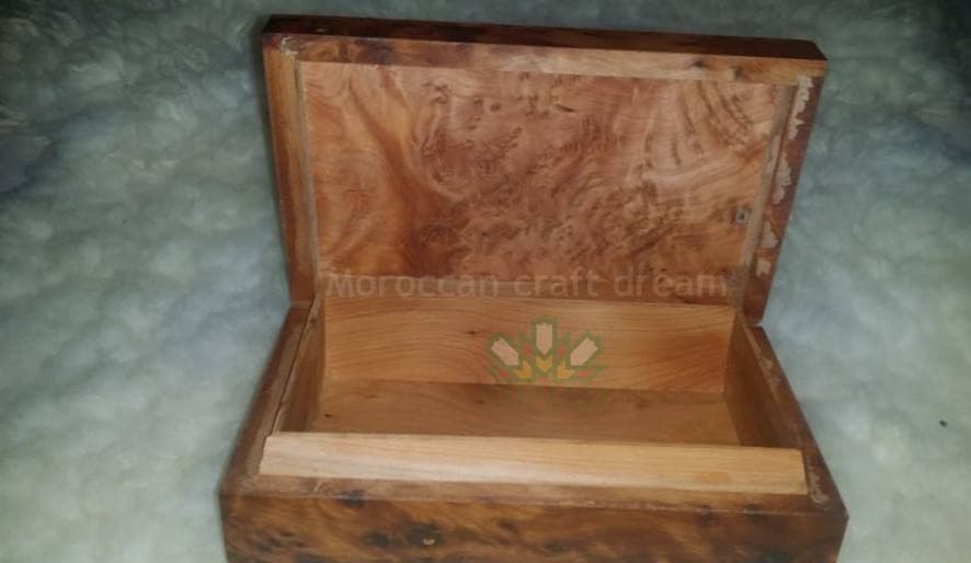 Handmade Thuya Wood Jewelry Box – Unique Box TW7SQ2