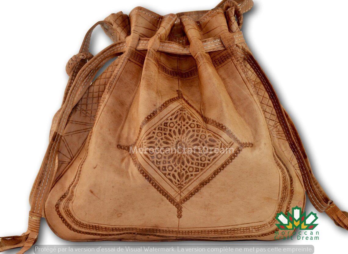 Luxury Women's Leather Bag purse Light Caramel LB1LC5