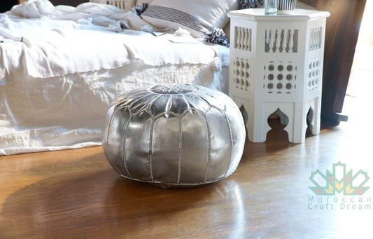Why Moroccan Leather Poufs Are a Must-Have for Boho Decor