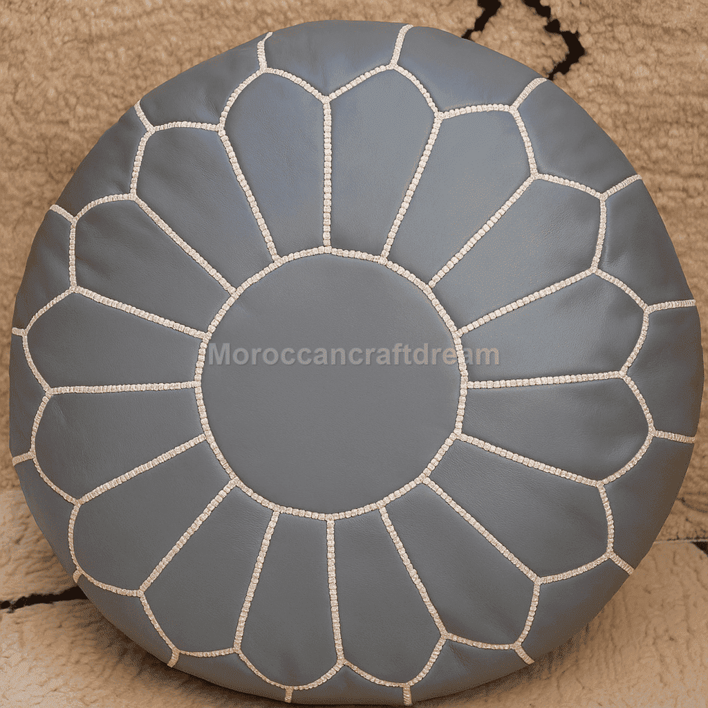 High-class and Comfort: Common Round Poufs for Your Living Room
