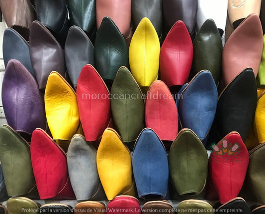 Set Of 2 Traditional Slippers Belgui Multicolors SB
