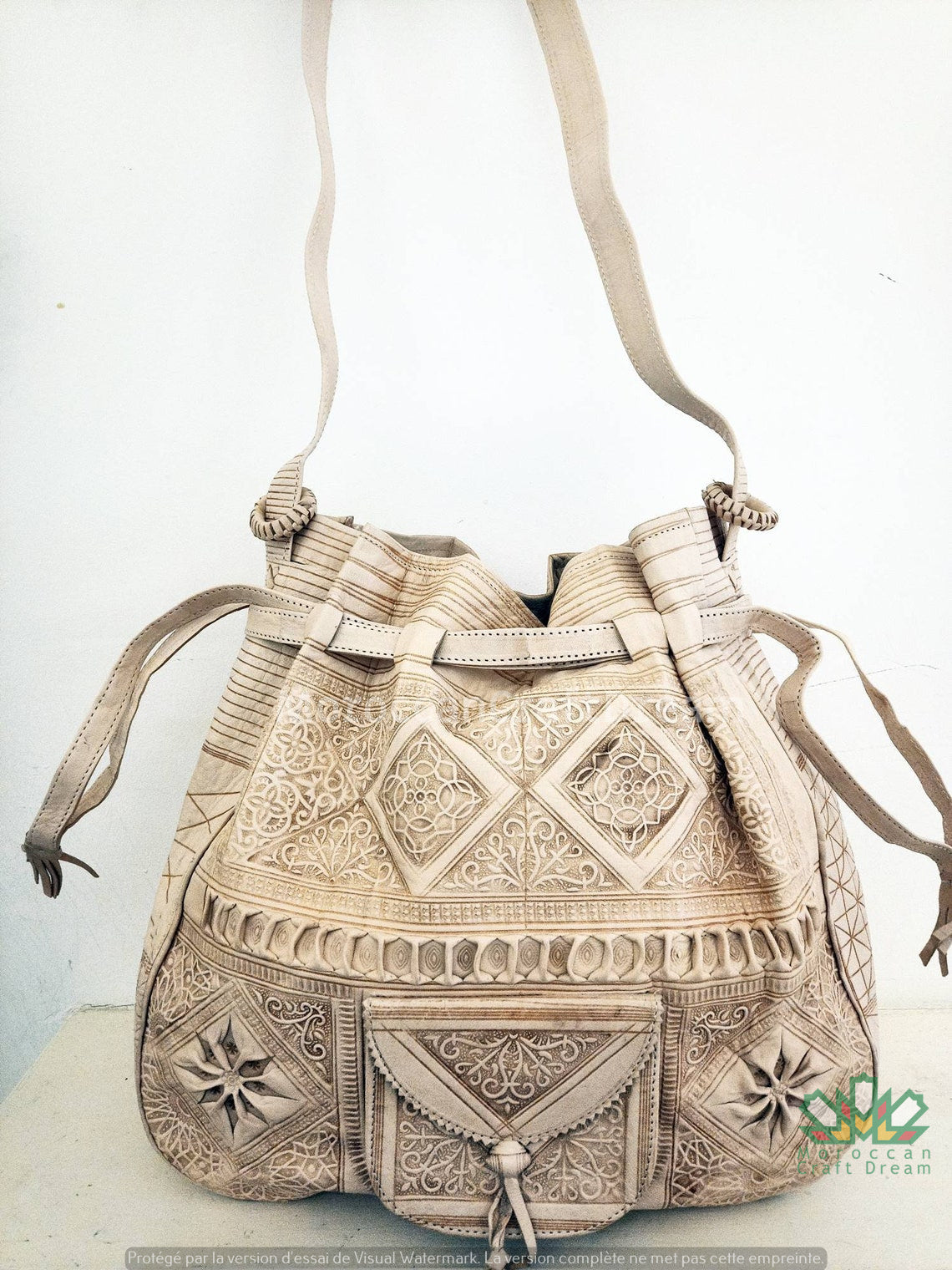 Moroccan fashion Leather Bag, Shoulder Bag, Leather Handbags, Wooden Brown Bag, Crossbody Bag, Berber Inspired Bohemian Bag, Unique Handbag Style