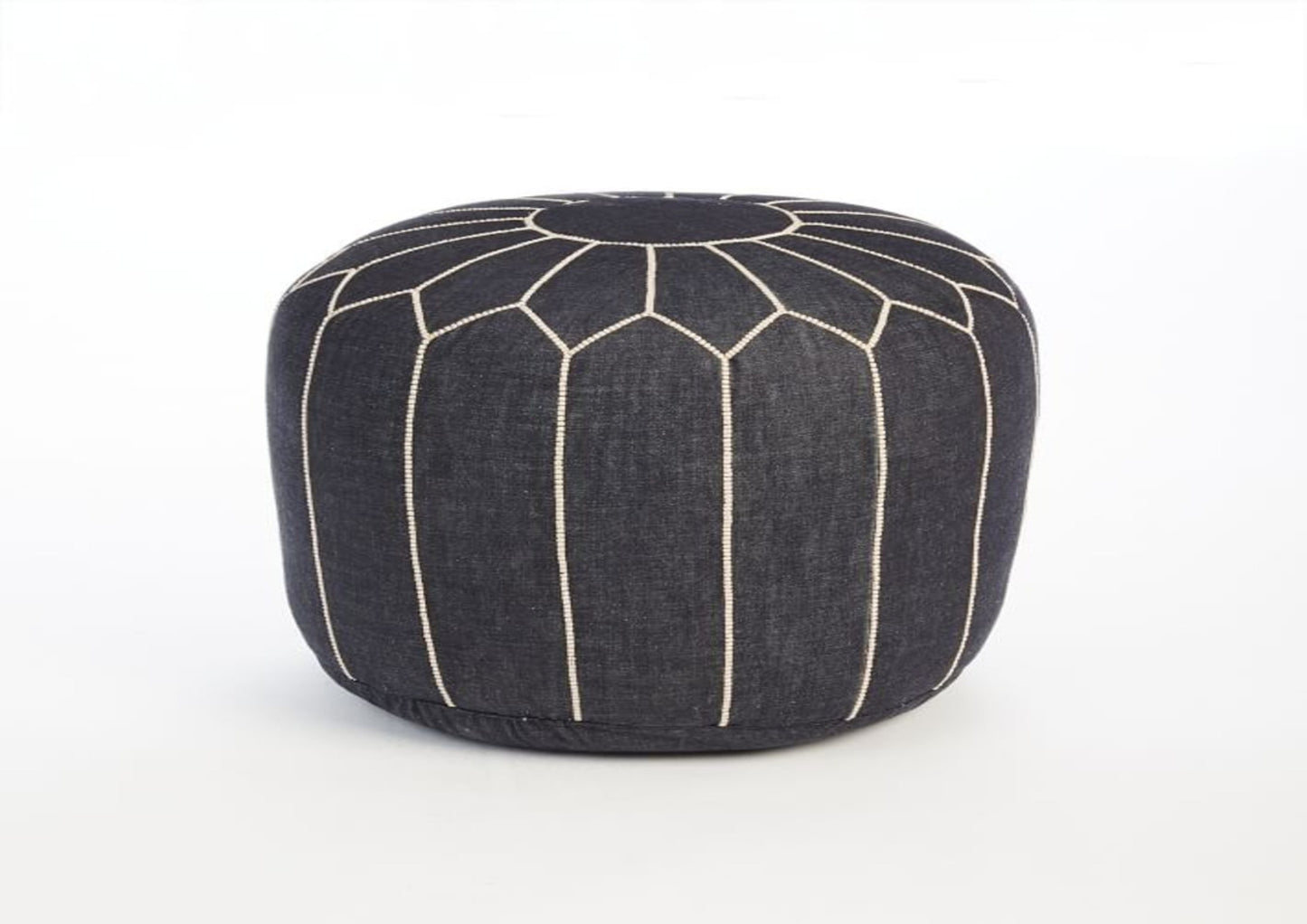 Luxury Denim Ottoman Black DP1BL