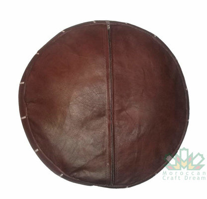 Luxury Leather Ottoman Chocolate MRP1CH