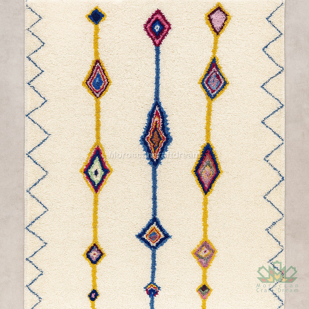 Original Handcrafted Azilal Carpet Multicolors RAZ14MU