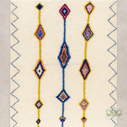 Original Handcrafted Azilal Carpet Multicolors RAZ14MU