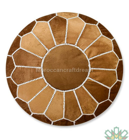 handmade velvet moroccan pouf ottoman