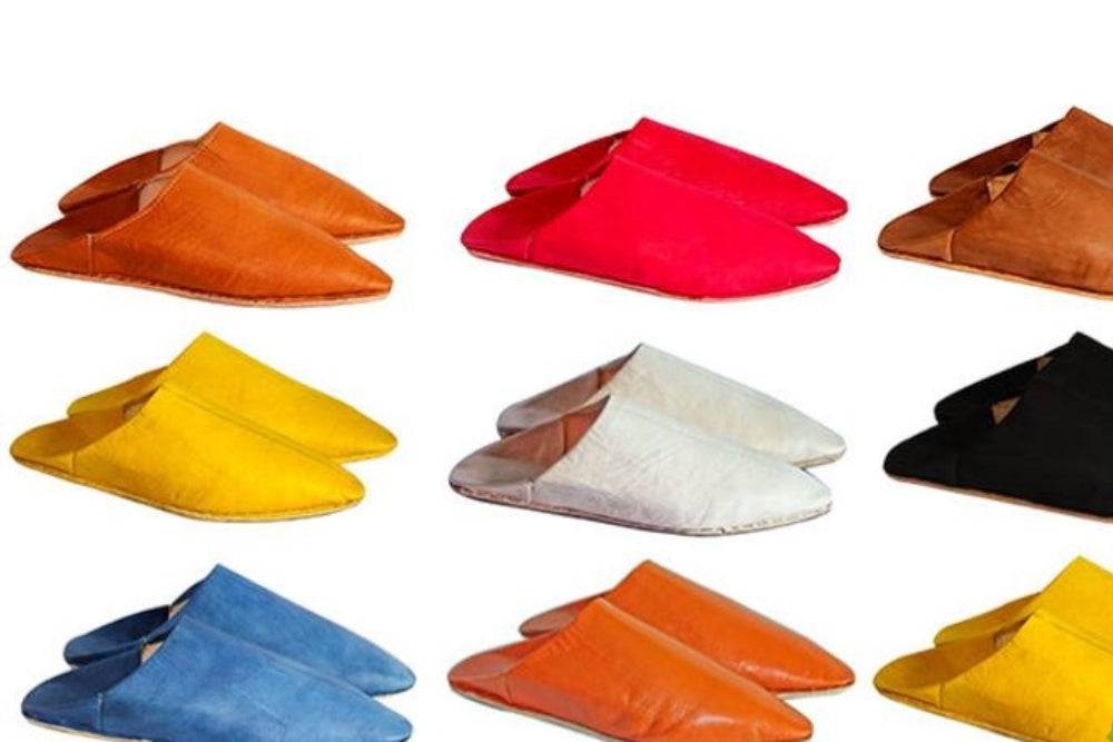 handmade leather slippers moroccan babouches multi 14