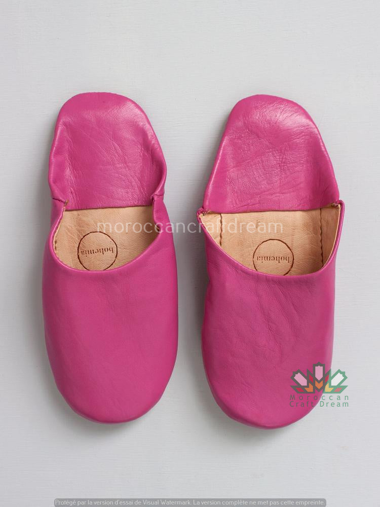 Bohemian Leather Babouche Swerty Pink SS1PI