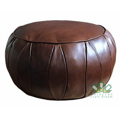 CLASSY LEATHER OTTOMAN CHOCOLATE CP3CH