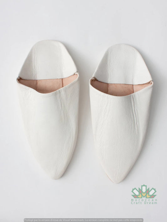 Traditional Slippers Belgui White SB1WH