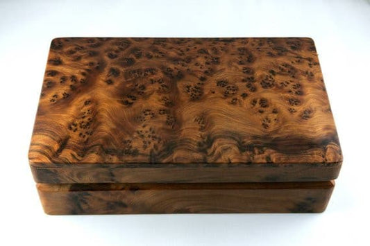 Thuya Burl Large Rectangle Hinged Box