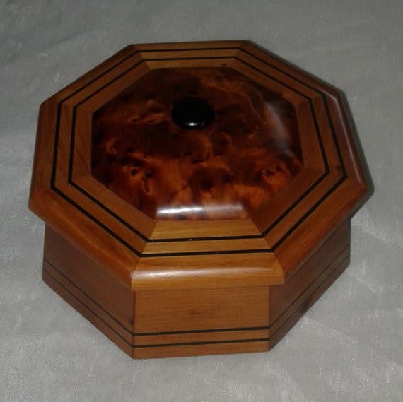 Moroccan Thuya Hand-Carved Box, Decorative Jewelry Box, Keepsake Box, Handmade