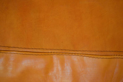 Mustard Large Square/Rectangular Luxury Leather Ottoman LSP1MU