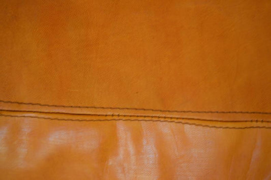 Mustard Large Square/Rectangular Luxury Leather Ottoman LSP1MU