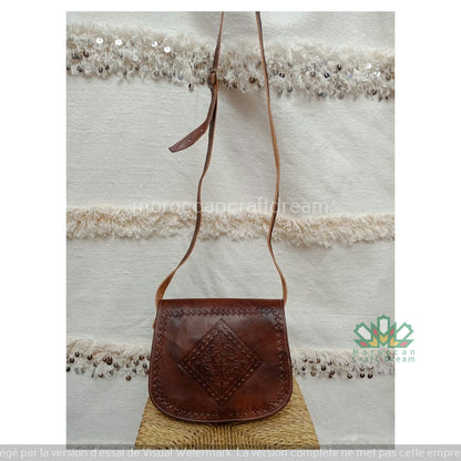Sweerly Leather Bag Dark Tan SB1TA