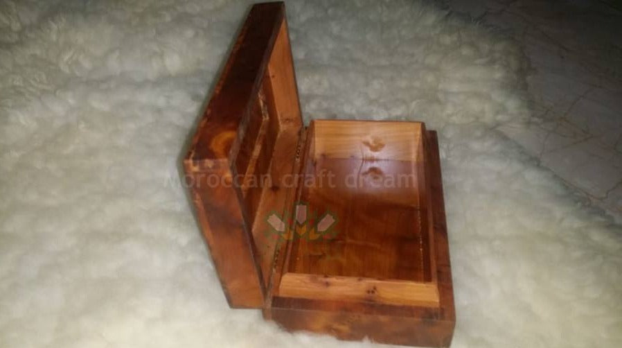 Thuya Wood Handmade Box, Jewelry Box, Keepsake Box, Gift for Her
