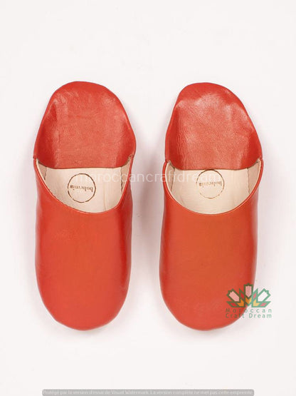 Bohemian Leather Babouche Swerty Orange SS1OR