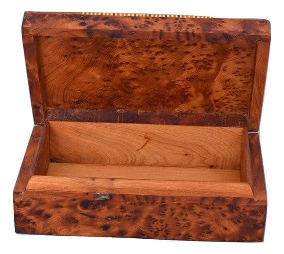 Moroccan Thuya hotsell wood jewellery Box with key, Gift idea,Craft work,Thuya tree, engraved Custom Jewelry Box with lock,Pencil thuya Cup included