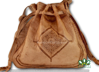 Luxury Women's Leather Bag Light Caramel LB1LC