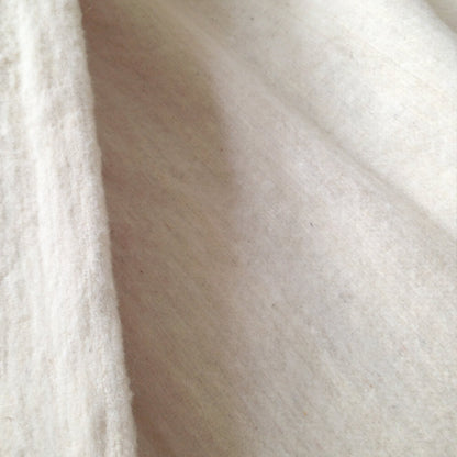Handcrafted Blanket Throw Cream for beds and rooms MB1CR5