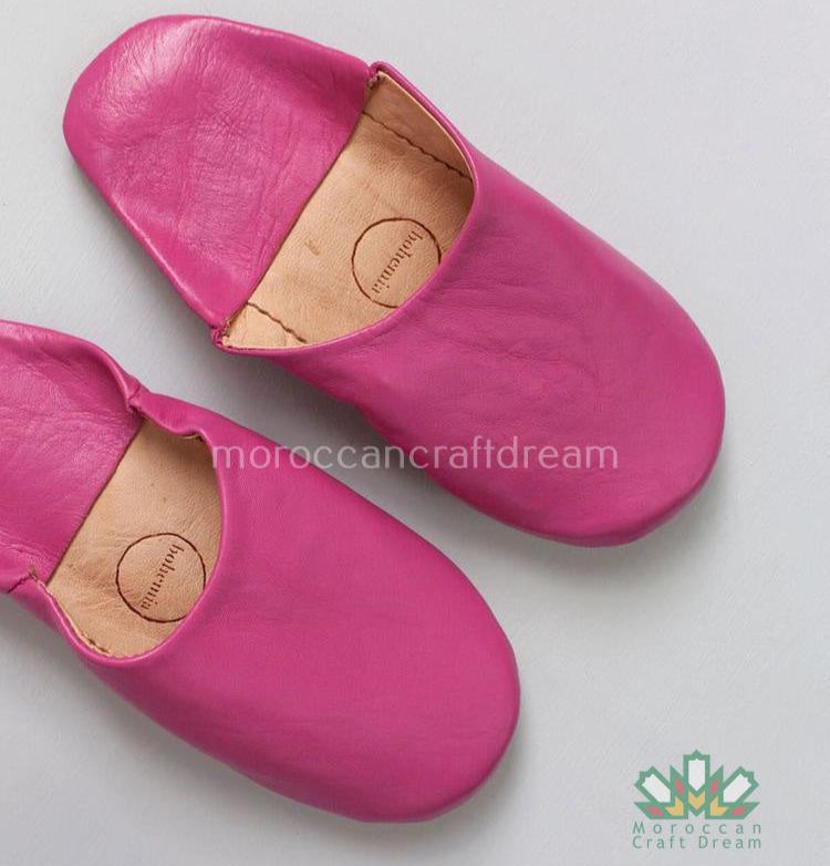 Fair Trade Moroccan Leather Babouche Slippers - Handmade Traditional Loafers